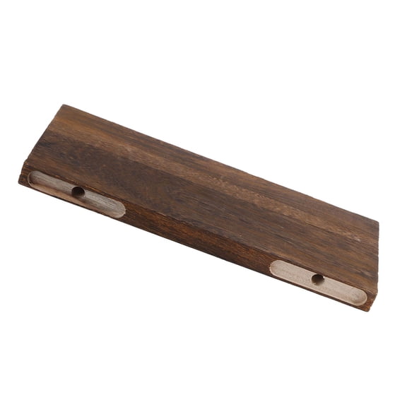 Paulownia Wood Floating Wall Shelf, Brown 1 Layer Display Storage Rack with Mounting Screws for Bedroom and Living Room, 30/40/50 cm