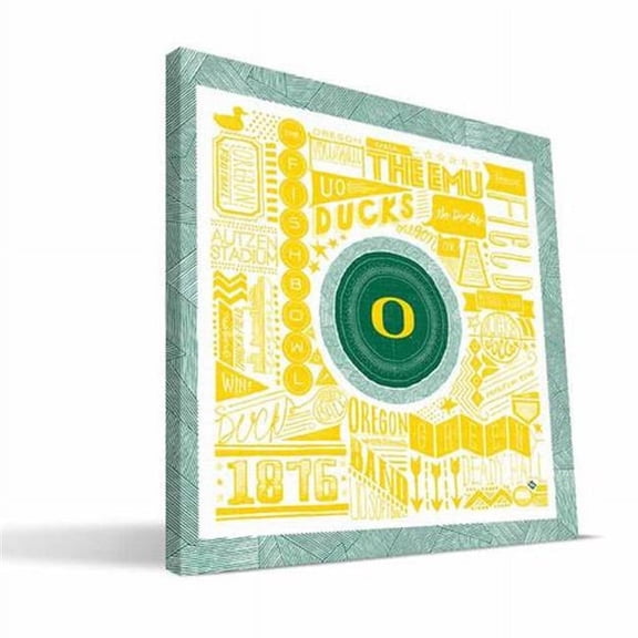 Paulson Designs OREPG2424 Oregon Pictograph Canvas, 24 x 24 in.