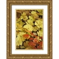 thumbnail image 1 of Paulson, Don 11x14 Gold Ornate Wood Framed with Double Matting Museum Art Print Titled - OR, Rogue River NF Leaves on forest floor, 1 of 4