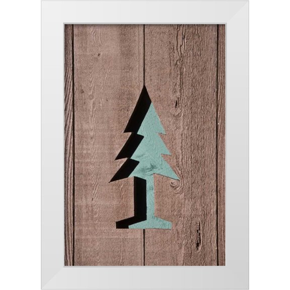 Paulson, Don 11x14 White Modern Wood Framed Museum Art Print Titled - OR, Mount Hood NF US Forest Service symbol