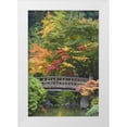 thumbnail image 1 of Paulson, Don 11x14 White Modern Wood Framed Museum Art Print Titled - Oregon, Portland Wooden bridge over pond, 1 of 4