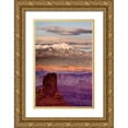 thumbnail image 1 of Paulson, Don 13x18 Gold Ornate Wood Framed with Double Matting Museum Art Print Titled - UT, Dead Horse Point SP  La Sal Mts at sunset, 1 of 4