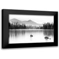 thumbnail image 1 of Paulson, Don 14x11 Black Modern Framed Museum Art Print Titled - Mountain Reflection, 1 of 5