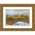 thumbnail image 1 of Paulson, Don 14x11 Gold Ornate Wood Framed with Double Matting Museum Art Print Titled - Canada, BC, Mount Robson PP Lake and fog, 1 of 4