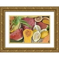 thumbnail image 1 of Paulson, Don 14x11 Gold Ornate Wood Framed with Double Matting Museum Art Print Titled - Mexico, Tecate Display of fruit and grains, 1 of 4