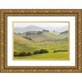 thumbnail image 1 of Paulson, Don 14x11 Gold Ornate Wood Framed with Double Matting Museum Art Print Titled - USA, California, Olema Landscape of farm fields, 1 of 4