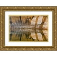 thumbnail image 1 of Paulson, Don 14x11 Gold Ornate Wood Framed with Double Matting Museum Art Print Titled - Utah, Glen Canyon Abstract reflection sandstone, 1 of 4