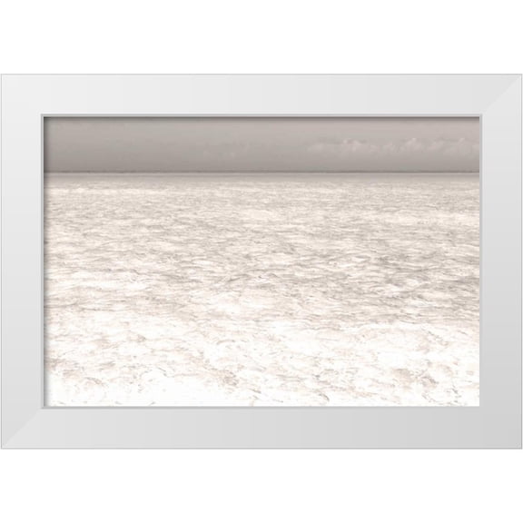 Paulson, Don 14x11 White Modern Wood Framed Museum Art Print Titled - Bahamas, Exuma Island Seascape of Shroud Cay