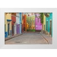 thumbnail image 1 of Paulson, Don 14x11 White Modern Wood Framed Museum Art Print Titled - Mexico, Guanajuato Colorful street scene, 1 of 4