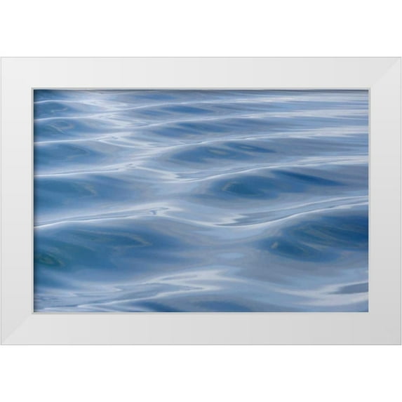 Paulson, Don 14x11 White Modern Wood Framed Museum Art Print Titled - USA, Alaska Detail of boat wake