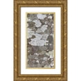 thumbnail image 1 of Paulson, Don 14x24 Gold Ornate Wood Framed with Double Matting Museum Art Print Titled - Washington, Seabeck Tree bark with lichen growth, 1 of 4