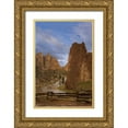 thumbnail image 1 of Paulson, Don 17x24 Gold Ornate Wood Framed with Double Matting Museum Art Print Titled - Oregon View of Crooked River in Smith Rock SP, 1 of 4
