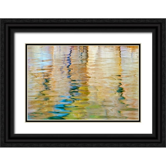 Paulson, Don 18x13 Black Ornate Wood Framed with Double Matting Museum Art Print Titled - Utah, Glen Canyon Reflection in Lake Powell