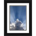 thumbnail image 1 of Paulson, Don 23x32 Black Ornate Wood Framed with Double Matting Museum Art Print Titled - Crepuscular or Gods rays streak past cloud, 1 of 4