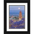 thumbnail image 1 of Paulson, Don 23x32 Black Ornate Wood Framed with Double Matting Museum Art Print Titled - Mexico, San Miguel de Allende Full moon, 1 of 4