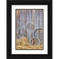 thumbnail image 1 of Paulson, Don 23x32 Black Ornate Wood Framed with Double Matting Museum Art Print Titled - WA, Silverdale Wire coiled on barn wall, 1 of 4