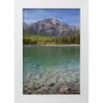 thumbnail image 1 of Paulson, Don 23x32 White Modern Wood Framed Museum Art Print Titled - Canada, Jasper NP Patricia Lake and Pyramid Mt, 1 of 4
