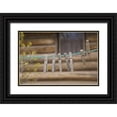 thumbnail image 1 of Paulson, Don 24x17 Black Ornate Wood Framed with Double Matting Museum Art Print Titled - MT, Clothes pins on a clothesline by a log cabin, 1 of 4