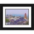 thumbnail image 1 of Paulson, Don 24x17 Black Ornate Wood Framed with Double Matting Museum Art Print Titled - Mexico, San Miguel de Allende Jacaranda and city, 1 of 4