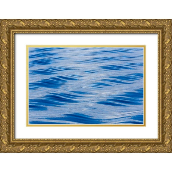 Paulson, Don 24x17 Gold Ornate Wood Framed with Double Matting Museum Art Print Titled - Alaska Water abstract