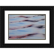 Paulson, Don 32x23 Black Ornate Wood Framed with Double Matting Museum Art Print Titled - Alaska, Glacier Bay NP Water reflections