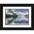 thumbnail image 1 of Paulson, Don 32x23 Black Ornate Wood Framed with Double Matting Museum Art Print Titled - Canada, BC, Fog-shrouded forest by ocean inlet, 1 of 4
