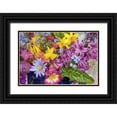 thumbnail image 1 of Paulson, Don 32x23 Black Ornate Wood Framed with Double Matting Museum Art Print Titled - Close-up of spring flower arrangement, 1 of 4