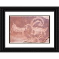 thumbnail image 1 of Paulson, Don 32x23 Black Ornate Wood Framed with Double Matting Museum Art Print Titled - UT, Glen Canyon NP Petroglyph byEscalante River, 1 of 4