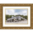 thumbnail image 1 of Paulson, Don 32x23 Gold Ornate Wood Framed with Double Matting Museum Art Print Titled - Bahamas, Exuma Island Sperm whale bones, 1 of 4