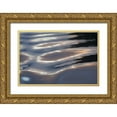 thumbnail image 1 of Paulson, Don 32x23 Gold Ornate Wood Framed with Double Matting Museum Art Print Titled - Canada, BC, Sunset on water wave patterns, 1 of 4
