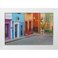 thumbnail image 1 of Paulson, Don 32x23 White Modern Wood Framed Museum Art Print Titled - Mexico, Guanajuato Colorful street scene, 1 of 4