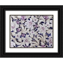 Paulson, Don 32x25 Black Ornate Wood Framed with Double Matting Museum Art Print Titled - Mexico, Pozos Detail of tapestry inside church