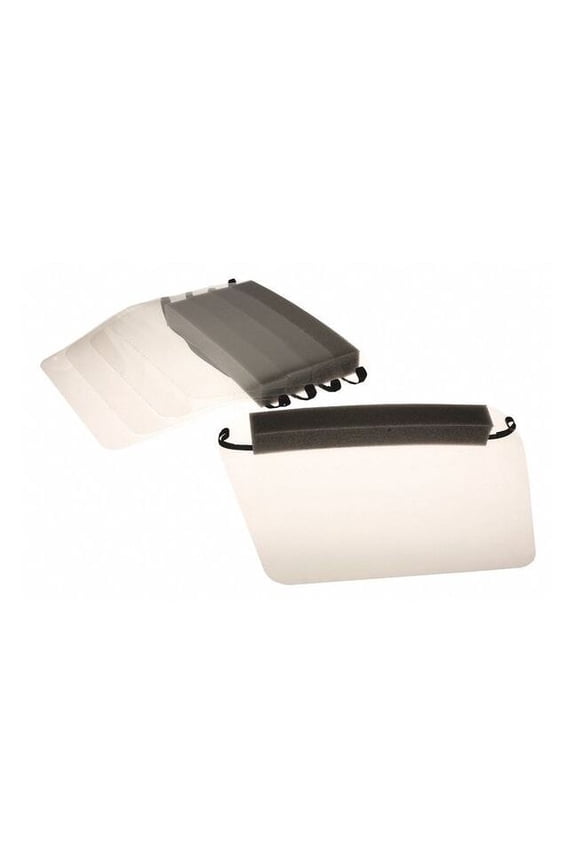 Face Shield, Clear Visor, Polyester, Elastic Strap Suspension, Anti-Static Lens DFS/F