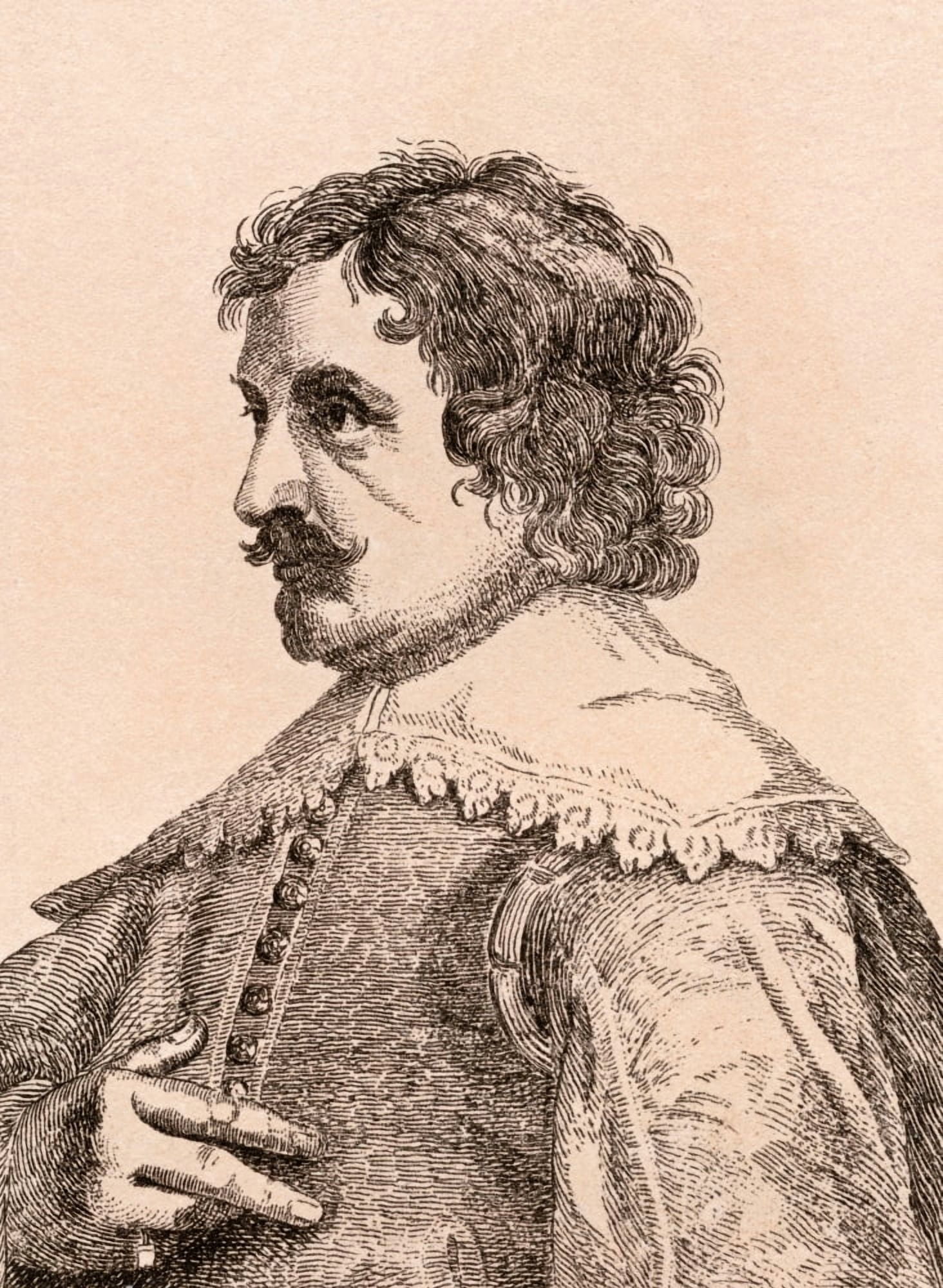 Paulus Pontius 1603-1658 Flemish Artist From 75 Portraits Of Celebrated Painters From Authentic Originals Etched By James Girtin Published London 1817 Canvas Art - Ken Welsh Design Pics (12 x 17)