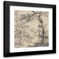 thumbnail image 1 of Paulus van Liender 20x22 Black Modern Framed Museum Art Print Titled - Wooded Landscape (1780-1790), 1 of 5