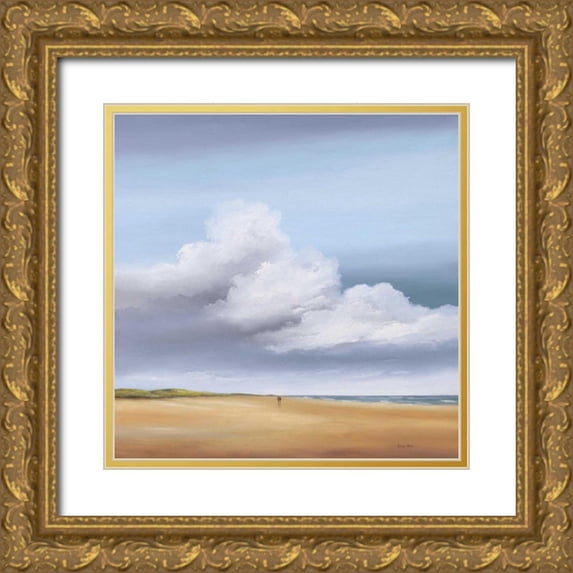 Paus, Hans 12x12 Gold Ornate Wood Framed with Double Matting Museum Art Print Titled - Walking III