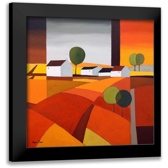 Paus, Hans 20x20 Black Modern Framed Museum Art Print Titled - Hamlet IV