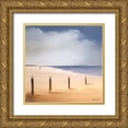 thumbnail image 1 of Paus, Hans 20x20 Gold Ornate Wood Framed with Double Matting Museum Art Print Titled - Along the beach I, 1 of 4