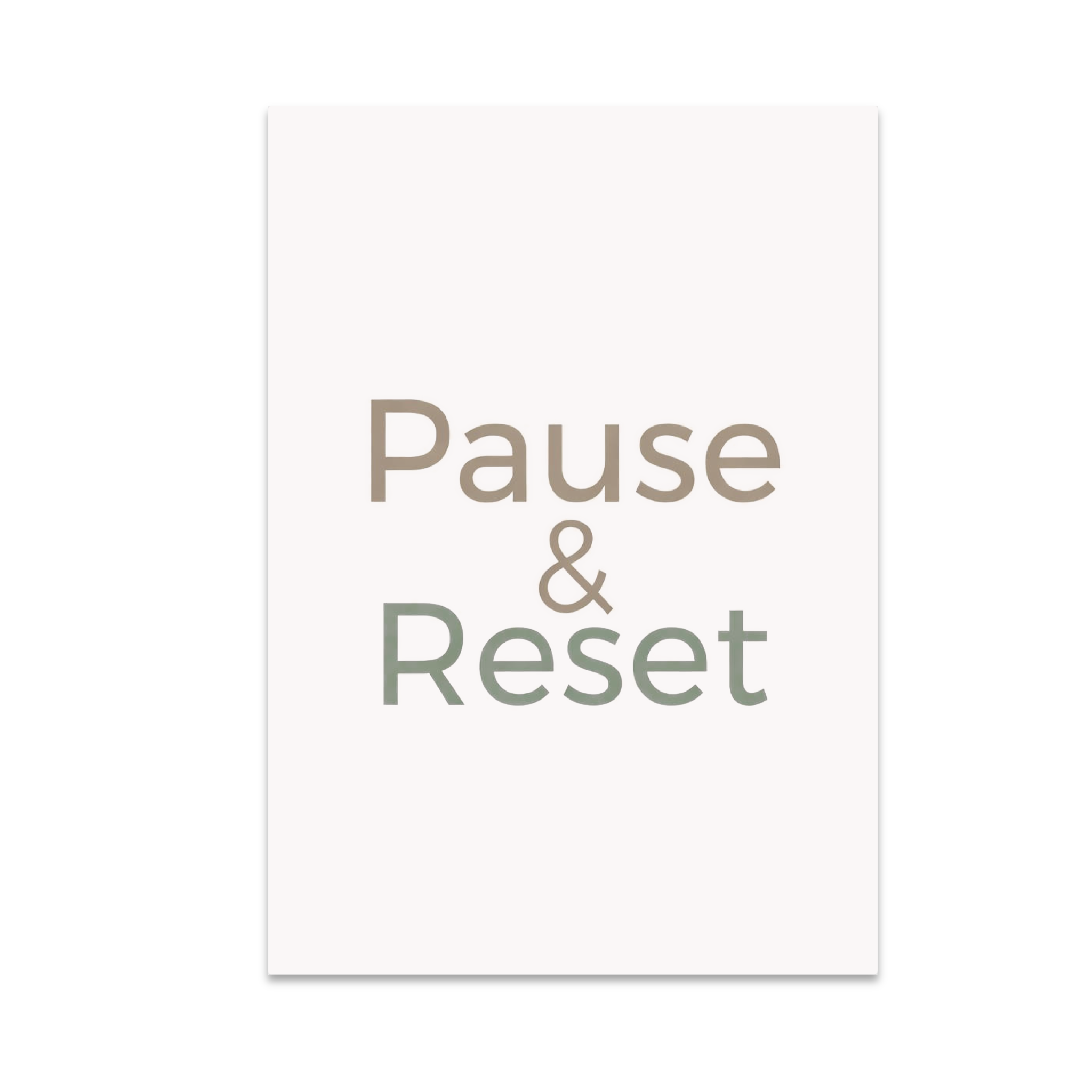 Pause In Wall Pause & Reset Minimalist Wall Decor - Mindfulness Enthusiast - 13x19 ...
