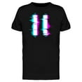 thumbnail image 1 of Pause Symbol Glitch Effect Tee Men's -Image by Shutterstock, 1 of 2