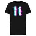 thumbnail image 1 of Pause Symbol Glitch Effect Tee Men's -Image by Shutterstock, 1 of 2