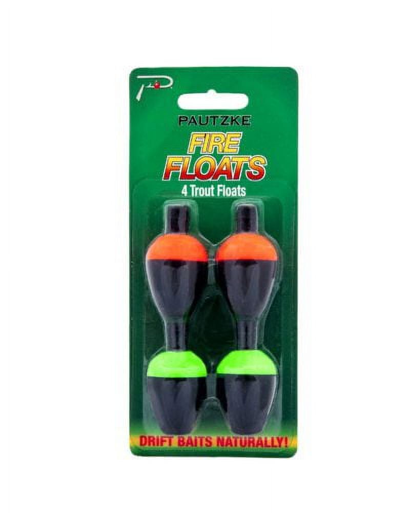 Pautzke Fire Fishing Floats High-Visibility 4-Pack - Walmart.com