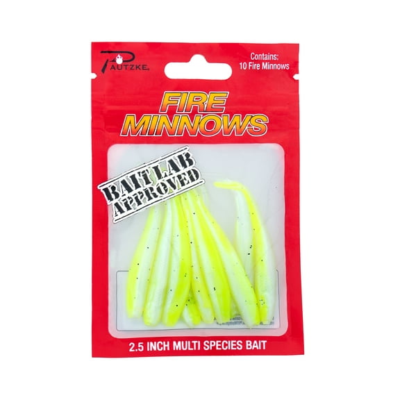 Pautzke Fire Minnows Fishing Lure Chartreuse Multi Species Bait