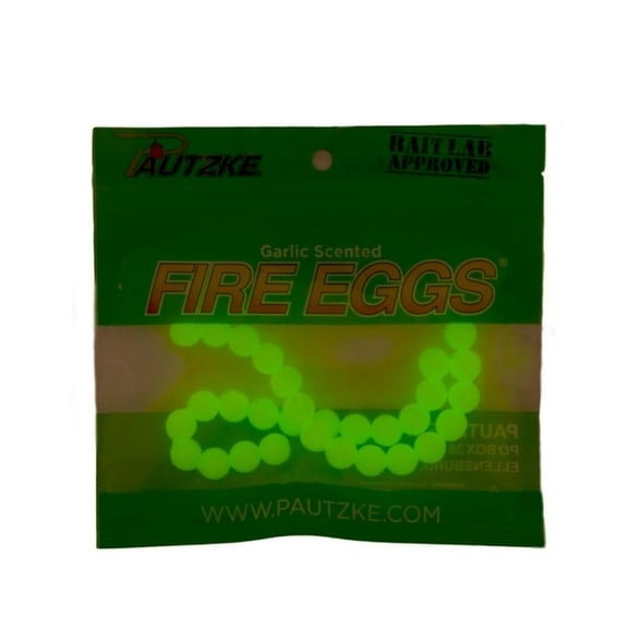 Pautzke Garlic Scented Glow Fire Eggs 30-Pack, Vibrant Colors, Ideal for Trout, Salmon & Steelhead - Versatile Fishing Bait