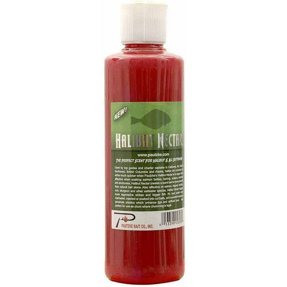 Pautzke Halibut & Rockfish Nectar Fishing Attractant 8 oz Bottle