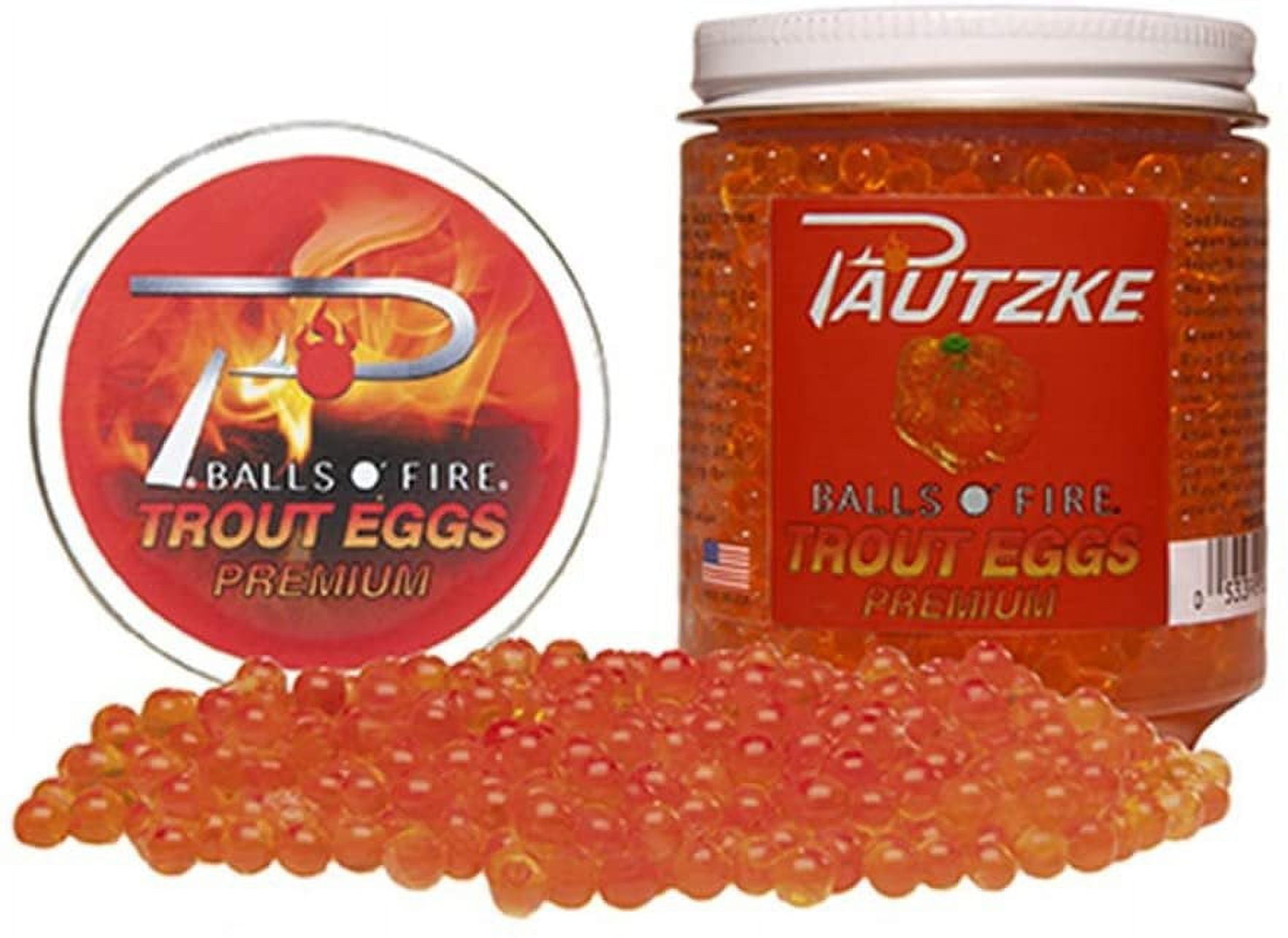 Pautzke Balls o' Fire Salmon Eggs Orange Deluxe 1oz - 053398002422