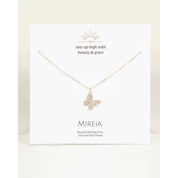 Pavé Butterfly Necklace