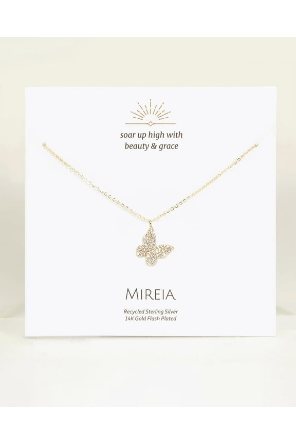 Pavé Butterfly Necklace