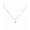 thumbnail image 1 of Pavé Initial Necklace - Gold, 1 of 7