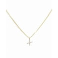 thumbnail image 1 of Pavé Initial Necklace - Gold, 1 of 7